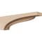 Ekena Millwork 3"W x 18"D x 6"H Thin Helena Rough Cedar Woodgrain TimberThane Corbel, Primed Tan CORUR03X18X06HELRCPR - alternate 1